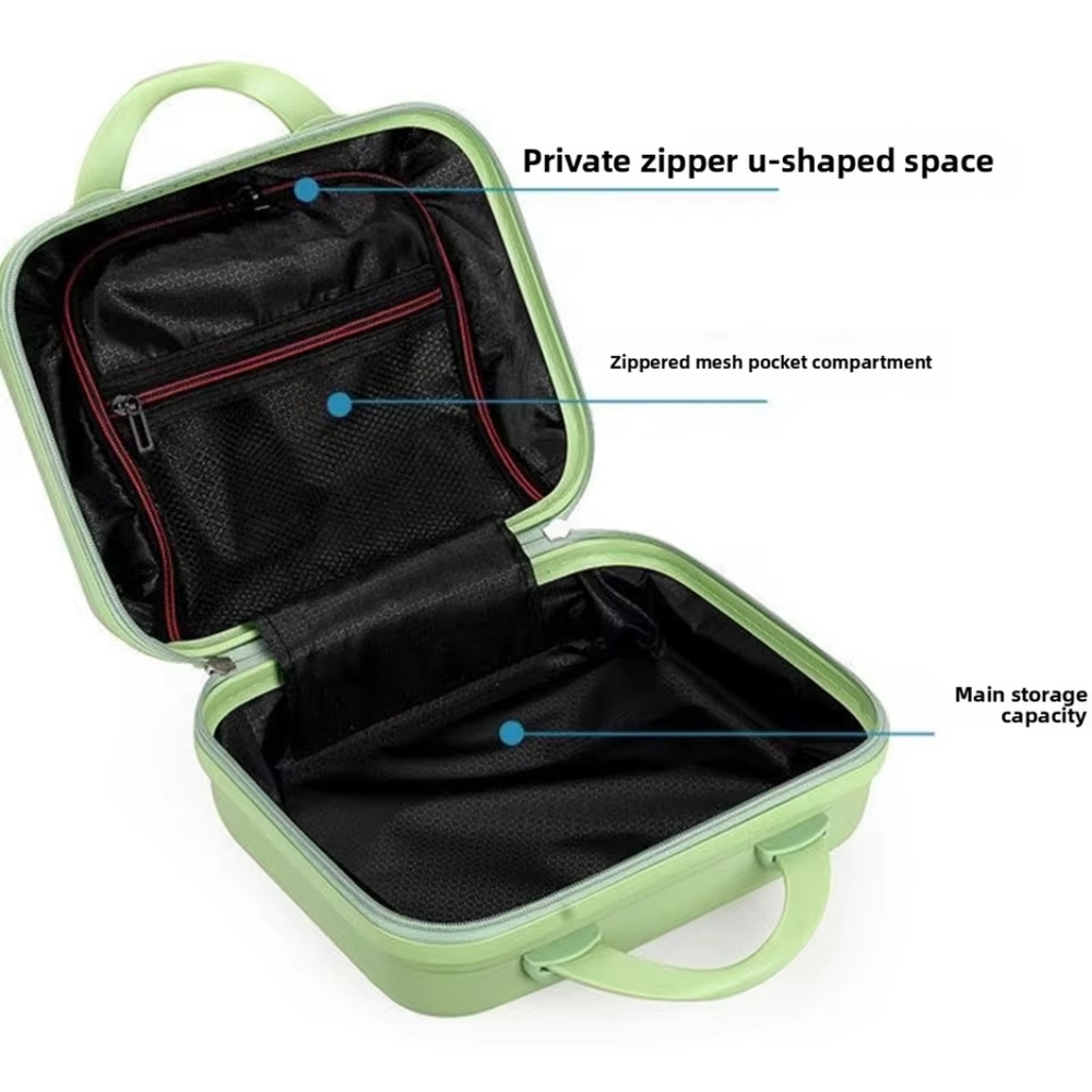 Rilakkuma Hard Shell Small Carry-On Travel Case in Sage Green NEW - Picture 6 of 16
